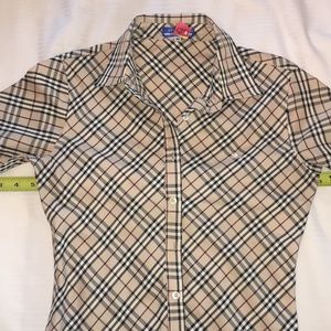 Burberry Short Sleeve Button Down